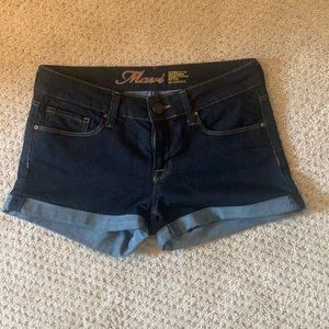 Dark Wash Denim Shorts - Size 27